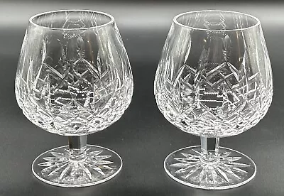 Buy 2 Waterford Crystal Lismore Balloon Brandy Snifter Glasses 5 1/8” • 76.79£