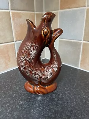 Buy Vintage Brown Kernewek Cornwall Pottery Seal Vase • 4£