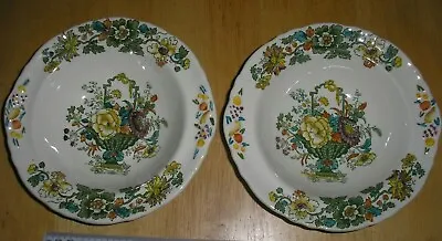 Buy MASONS STRATHMORE Pattern 2 X Cereal/Fruit Bowls. Chipped • 4.20£