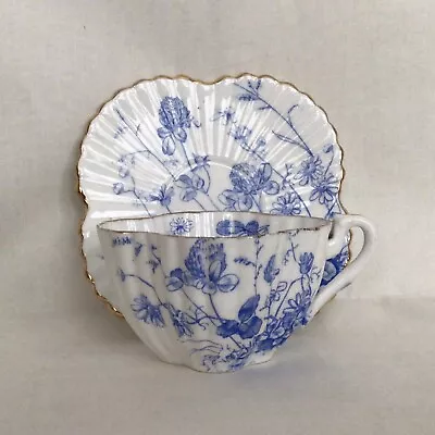Buy Antique William Wileman Shelley Clover Pattern, Alexandra Shape Cup & Saucer #1 • 68£