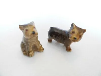 Buy Wade Whimsie Hollow Prototypes Yorkshire Terrier Pups Walking And Sitting Rare • 199.99£