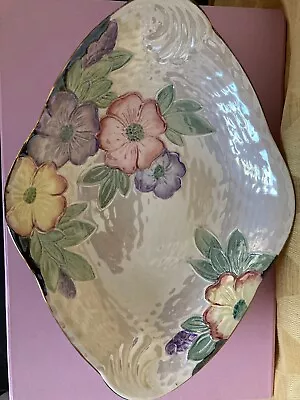 Buy Vintage Maling Pottery Floral Bowl • 20£