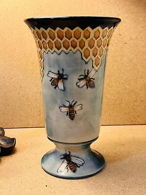 Buy Moorcroft Pottery '' Honeycomb '' Blue Vase, Philip Richardson Designs, In 1987 • 333.62£