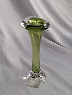 Buy Swedish Art Glass Controlled Bubble Bone Bud Vase • 7£