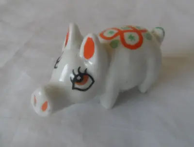 Buy Shamrock Pottery Ireland Cute Little Pig With Bright Coloured Patterns Wade Inac • 14.99£
