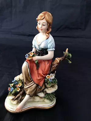 Buy Capodimonte  SPRING Lady Figurine. Signed Luciano Cazzola. From The Four Seasons • 30£
