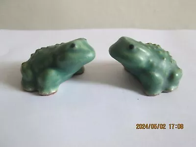Buy Pair Of Clive Brooker Studio  Pottery Frogs / Toads - Signed • 29.99£