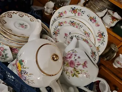 Buy Very Pretty Mismatch China Tea Set For Six With Tea Pot (You Pick Colours) • 39.99£