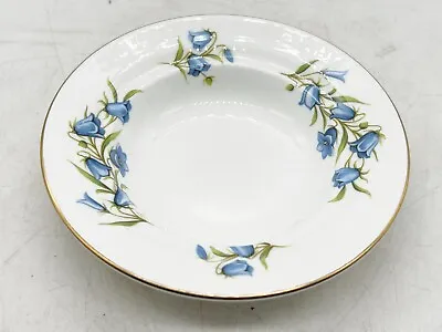 Buy Vintage Crown Staffordshire Fine Bone China Blue Purple Flowers Small Bowl • 15.99£