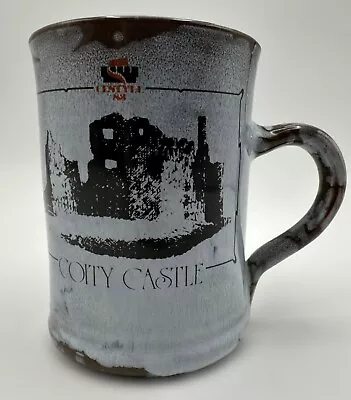 Buy Vintage Ewenny Welsh Studio Pottery Mug - Coity Castle South Wales 1988 - 275ml • 9.95£
