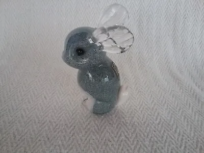 Buy Langham Glass Grey Standing Rabbit Ornament Figure • 30£