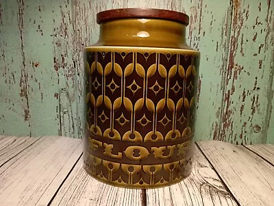 Buy Hornsea Heirloom Green Flour Storage Jar 1972  Vintage Ceramic Kitchenalia Pot . • 33.80£