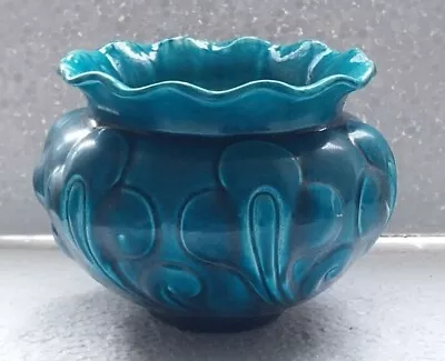 Buy Turquoise BRETBY ART POTTERY Majolica Jardiniere Pot C.1890 Christopher DRESSER • 55£