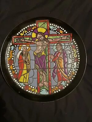 Buy Poole Pottery Cathedral Plate Christ On The Cross Limited Edition 12.75” Diam. • 45£