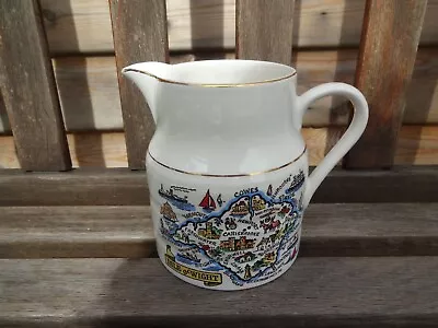Buy Vintage Lord Nelson Pottery Jug - Isle Of Wight Map • 5£