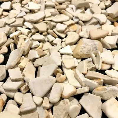 Buy Original Vintage Sea Tumbled Beach Finds White Pottery Arts & Crafts 1.8kg. • 14.95£