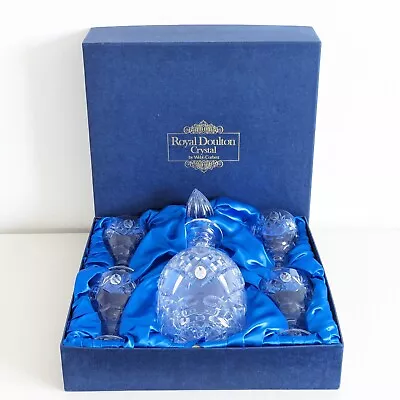Buy Royal Doulton Crystal Glass Decanter Set, Heinz Centenery 1986, Boxed, Vintage • 38£