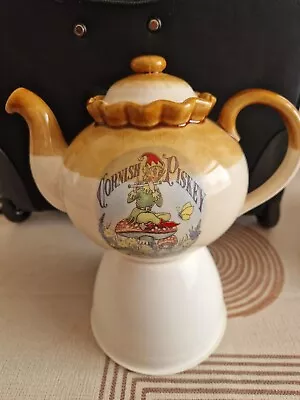 Buy Presingoll Pottery The Cornish Pixie  Novelty Ornamental Teapot -slightly Marked • 9£