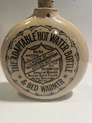 Buy Vintage The Adaptable Hot Water Bottle & Bed Warmer Stoneware Fulham Pottery  • 73.49£