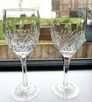Buy Two Edinburgh Crystal Montrose Large Wine/water Goblets/glasses 8 1/4  • 49£