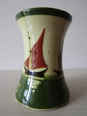 Buy Torquay Aller Vale Small Posy Vase With Motto / Sailing Boats. • 12.95£