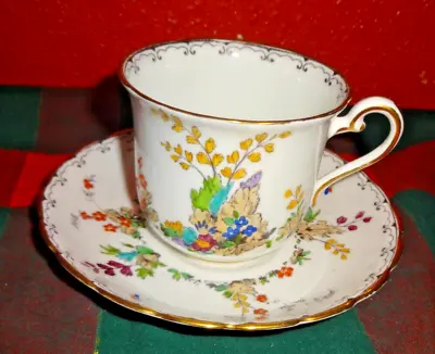 Buy Vintage Art Deco Tuscan China Cup And Saucer Hand Decorated • 9.99£