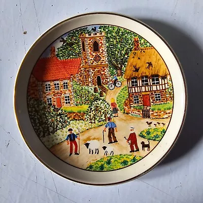 Buy Prinknash Pottery England Plate Country Scene VINTAGE • 10£