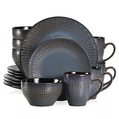 Buy Vancasso GUTO Dinner Set Stoneware Tableware Plate Bowl Mug Dinnerware Plate Set • 169.99£