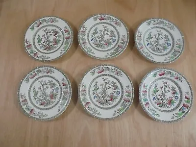 Buy  JOHNSON BROS INDIAN TREE SIDE PLATES X 6. Approximately 7 Inches Diameter. Used • 10.80£
