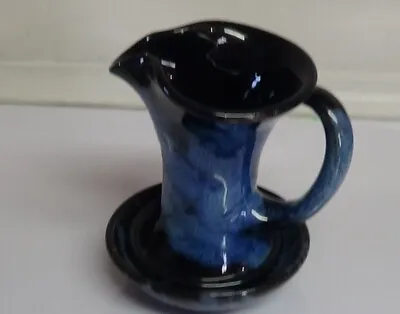 Buy Vintage Ewenny Welsh Pottery Jug In Blue Paterned With Base . • 12£