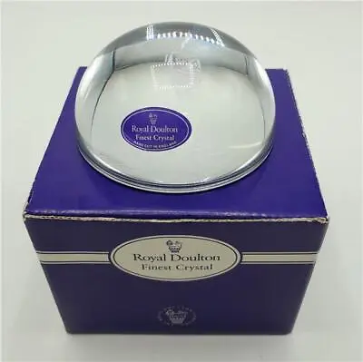 Buy Royal Doulton Finest Crystal Golf Paperweight Golfer Hand Cut Original Box • 8.99£