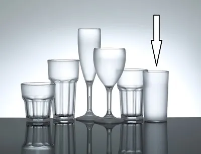 Buy Frosted Plastic Wine Glasses, Champagne Flutes & Tumbler Glasses - Polycarbonate • 59.95£