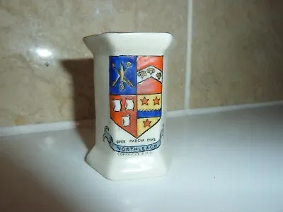 Buy Carlton China 5.8 Cm Hexagon Shaped Souvenir Match Holder With Northleach Crest  • 8.50£