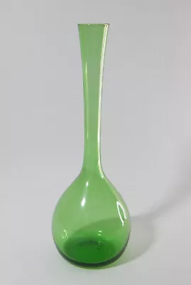 Buy Scandinavian Green Glass Ball Base Vase Elegant 1960s Mid Century Modern • 18£