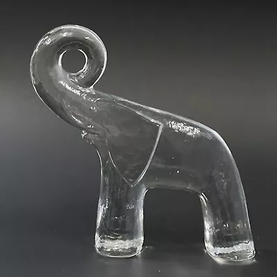 Buy VTG Kosta Boda Art Glass ELEPHANT TRUNK UP Vallien Zoo Series Sweden 5.5  • 28.37£