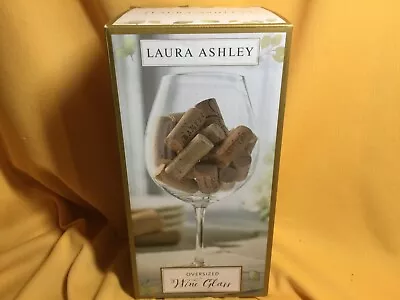 Buy Laura Ashley Oversized Wine Glass 39.2 Fl Oz 1159 Ml New In Box Glassware Bar • 14.16£
