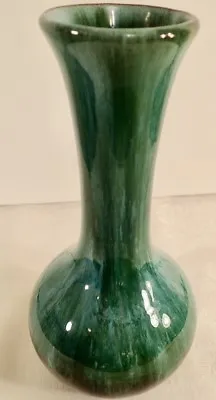 Buy Blue Mountain Pottery Canada BMP Medium Sz Vase With Green Drip Glaze 8 1/2  MCM • 19.56£