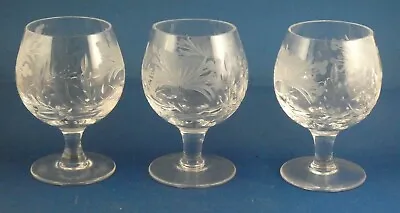 Buy ROYAL BRIERLEY HIBISCUS 6 GLASSES  FLORAL LEAD CRYSTAL Champagne Ch Ph * (80) • 149£