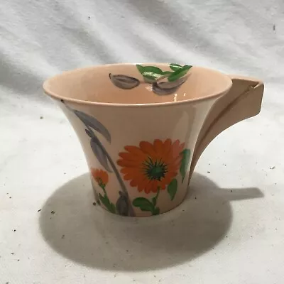 Buy Hand Painted Clarice Cliff Pottery Damask Rose Cup • 175£