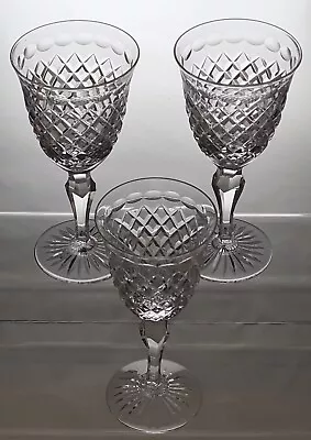 Buy 3 Vintage Stuart Crystal Glasses  Hardwicke  Pattern • 149.95£