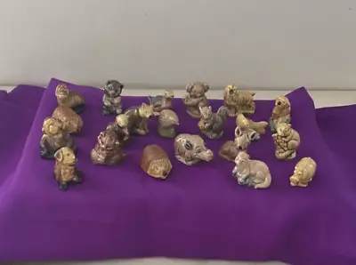 Buy 21 X JOB LOT  WADE WHIMSIES - HEDGEHOGS - HIPPO - DOGS - DEER - CAT - FOX- MOUSE • 12.50£