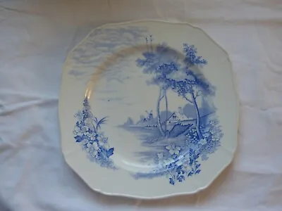 Buy Alfred Meakin Cake Plate Blue Print Windmill - Largest Diameter 10  • 12.25£