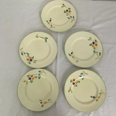 Buy Five Grindley England Hand Painted Plates • 10£