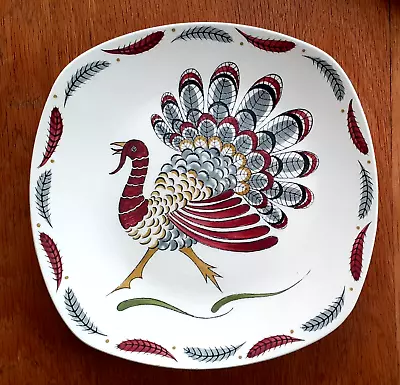 Buy Midwinter Fashion Shape Large Dinner Plate GAY GOBBLER Jessie Tait 1955 • 20£
