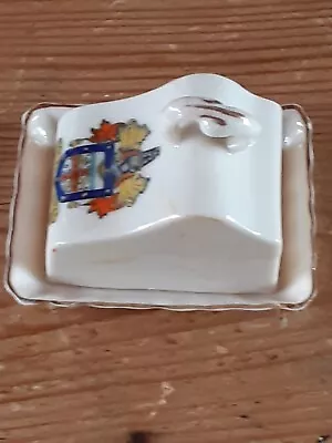 Buy Goss Crested Ware China Cheese Dish - Bexhill On Sea • 2.50£