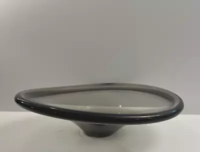 Buy Midcentury Danish Modern Holmegaard Per Lutken Smoke Glass Freeform Bowl Dish • 77.03£