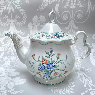 Buy Royal Albert Bone China English Large Floral Teapot Hamlyn Unused New • 34.99£