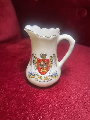 Buy Willow Art China Longton Crested Coat Of Arms Norwich England Shield Souvenir • 4.99£