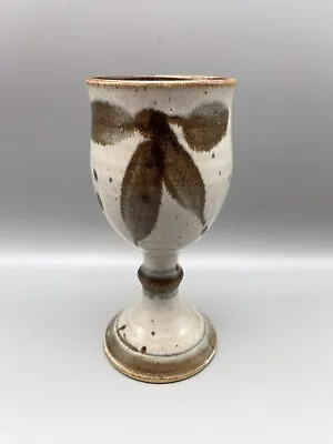 Buy Vintage Handmade  Pottery/stoneware? Goblet Medieval Banquet Style • 7£