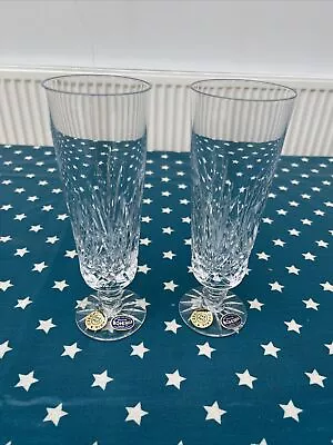 Buy Set Of 2 Bohemia Hand Cut Lead Crystal Champagne Flutes. • 7£